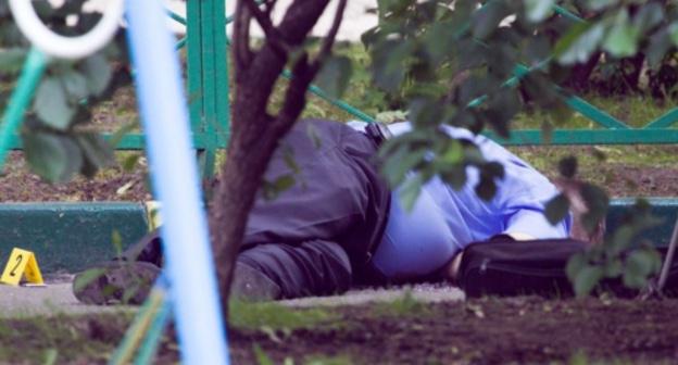 На месте убийства. Фото Юрий Тимофеев (RFE/RL) На месте убийства. Фото Юрий Тимофеев (RFE/RL)